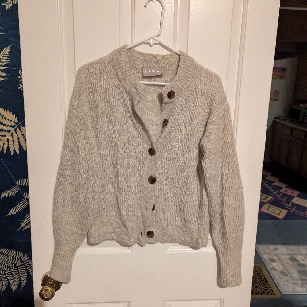 Everlane alpaca cardigan